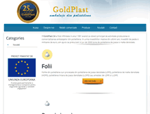 Tablet Screenshot of goldplast.ro