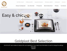 Tablet Screenshot of goldplast.com